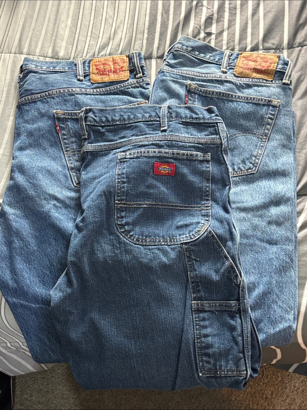 Levi's & Dickies Mixed Blue Jeans Bundle - Classic Blue Denim